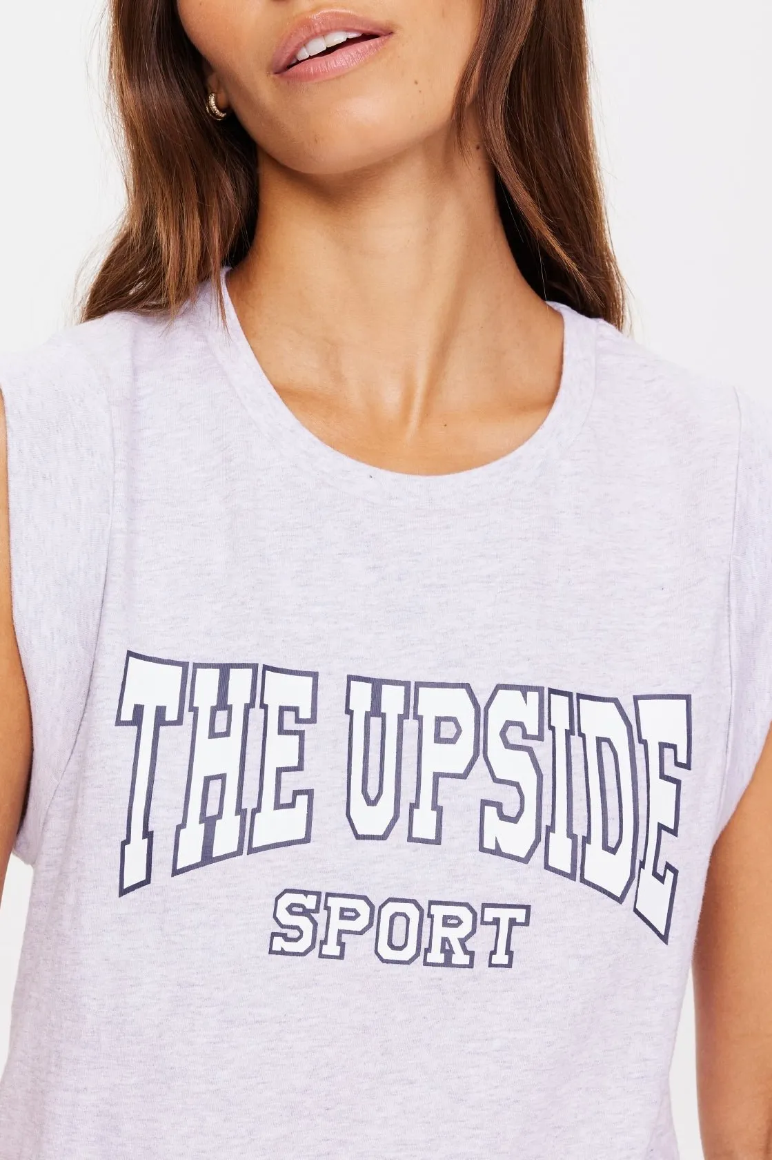 Ivy League Muscle Tank | Grey Marle