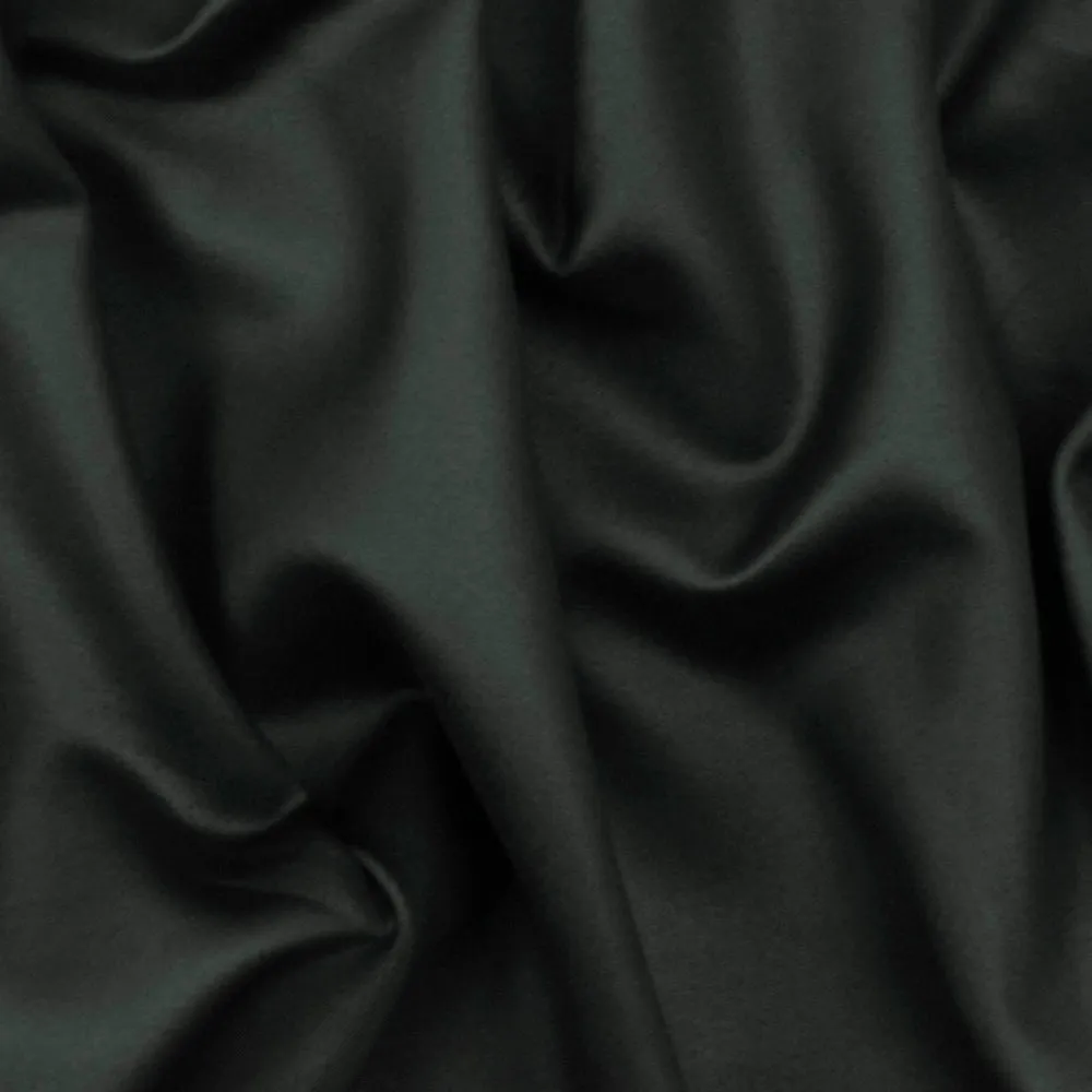 Jade Black Famous Maker Solid Stretch Polyester Scuba Swimwear Knit Fabric