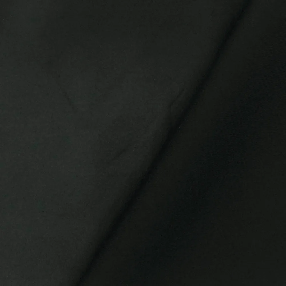 Jade Black Famous Maker Solid Stretch Polyester Scuba Swimwear Knit Fabric