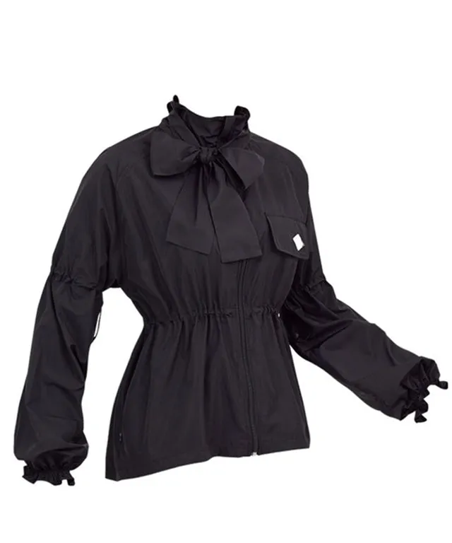 J.Jane Shiny Overfit Windbreaker - Black