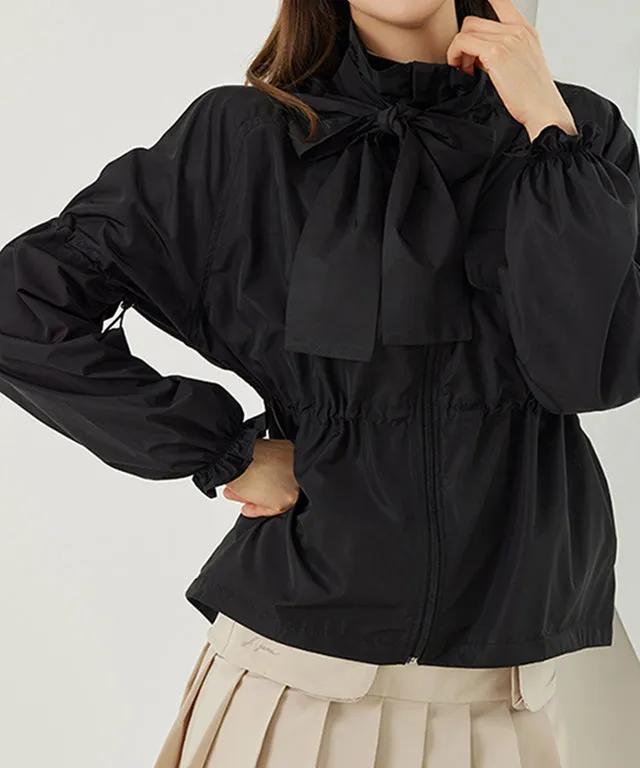 J.Jane Shiny Overfit Windbreaker - Black