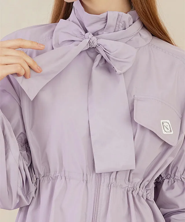 J.Jane Shiny Overfit Windbreaker - Lavender