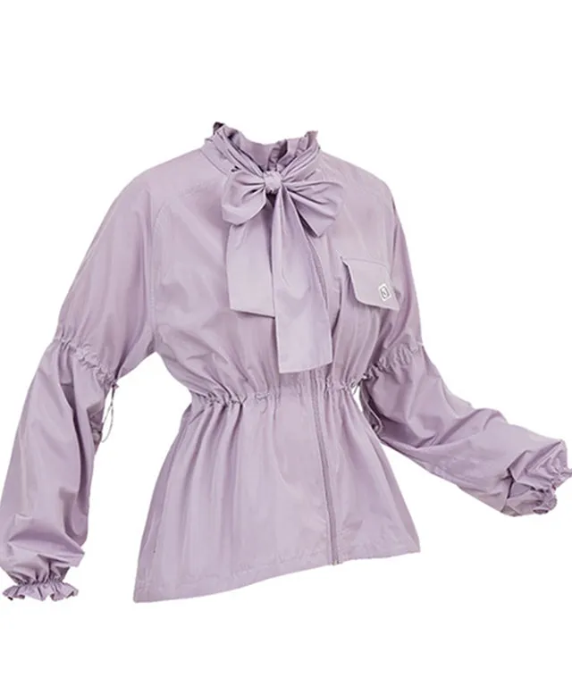J.Jane Shiny Overfit Windbreaker - Lavender