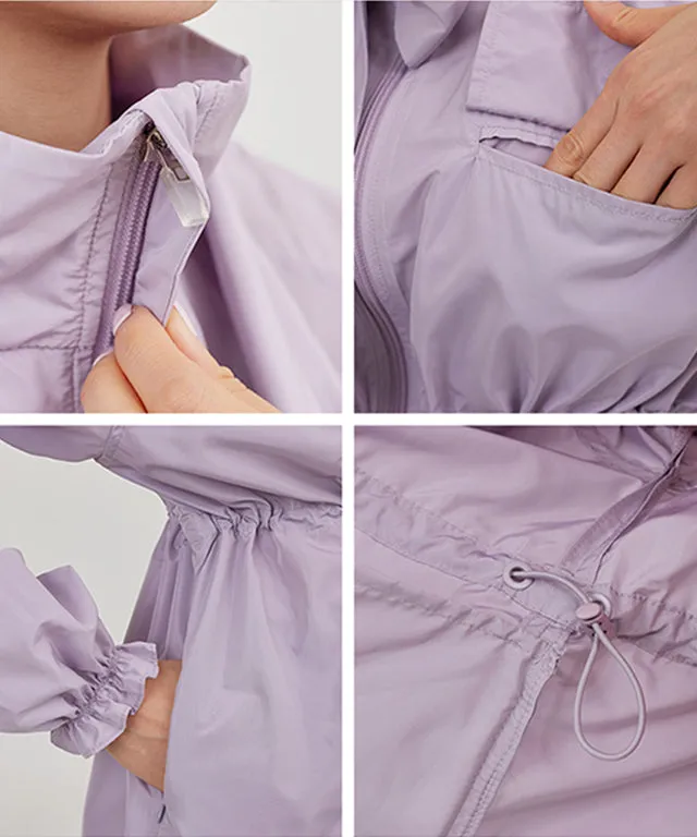 J.Jane Shiny Overfit Windbreaker - Lavender