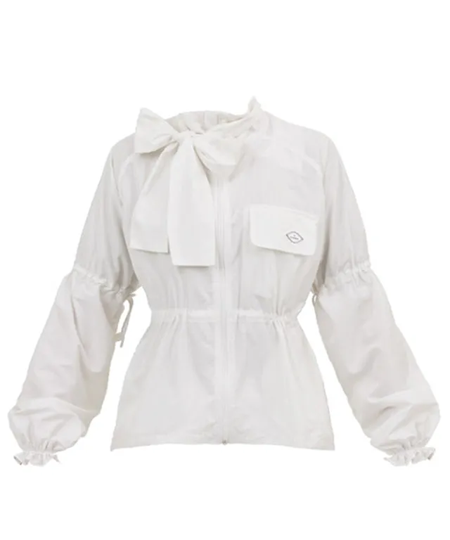 J.Jane Shiny Overfit Windbreaker - White