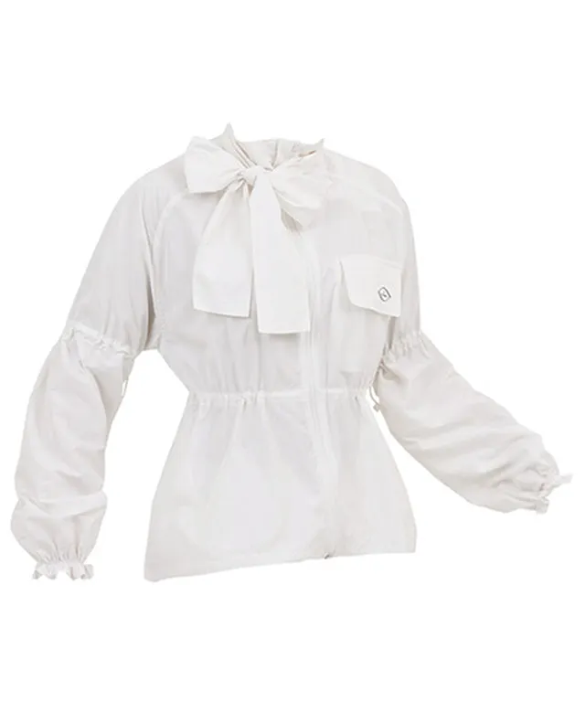 J.Jane Shiny Overfit Windbreaker - White