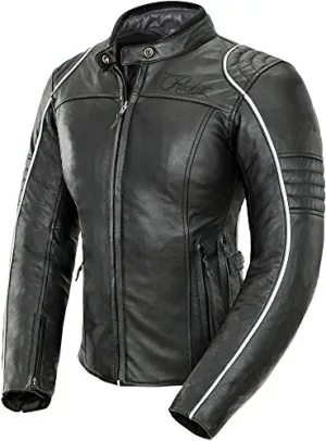 Joe Rocket Lira Women's Street Motorcycle Jackets - Black/White/Medium