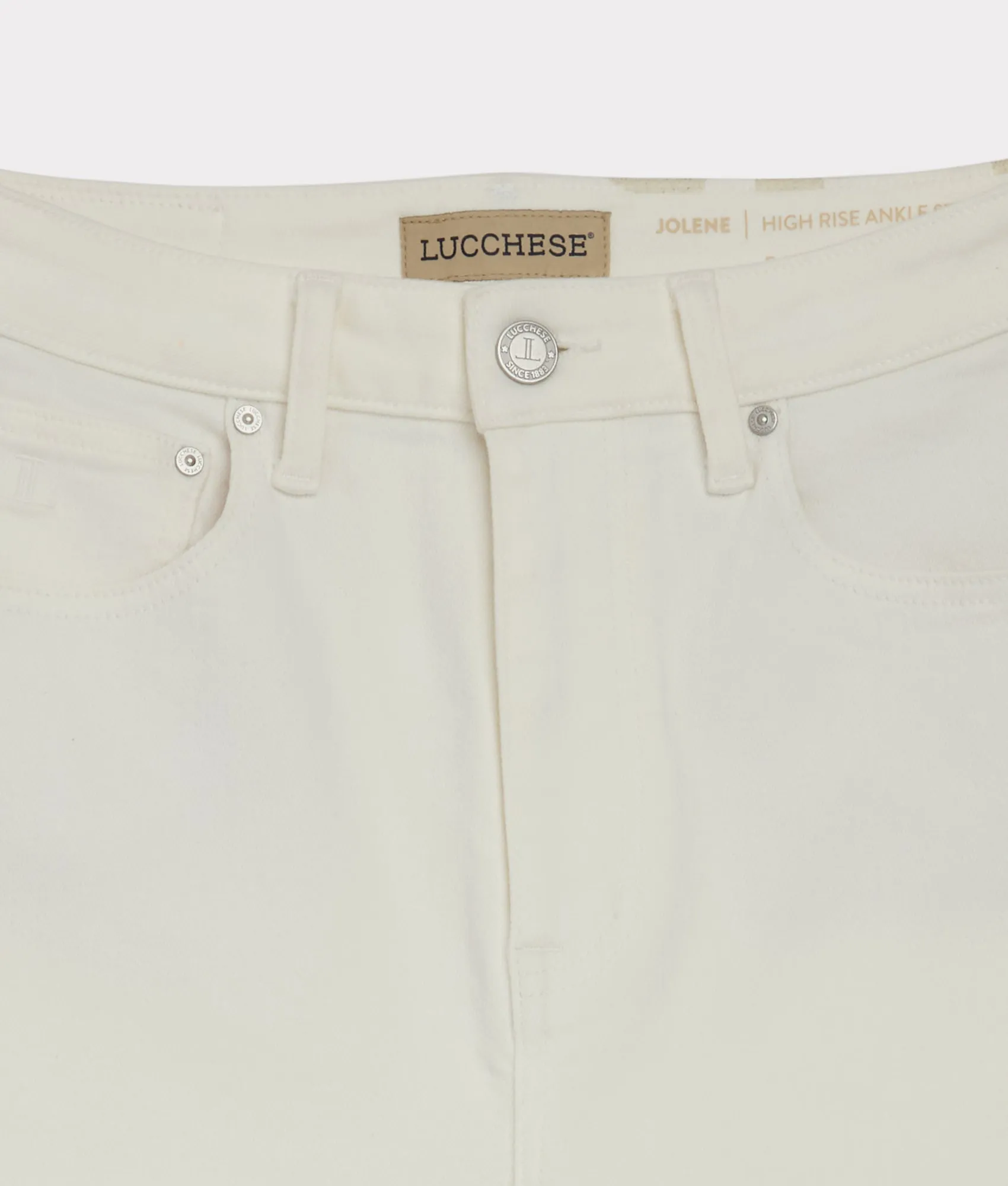 Jolene High-Rise Straight Leg Jean :: Summer Glitz