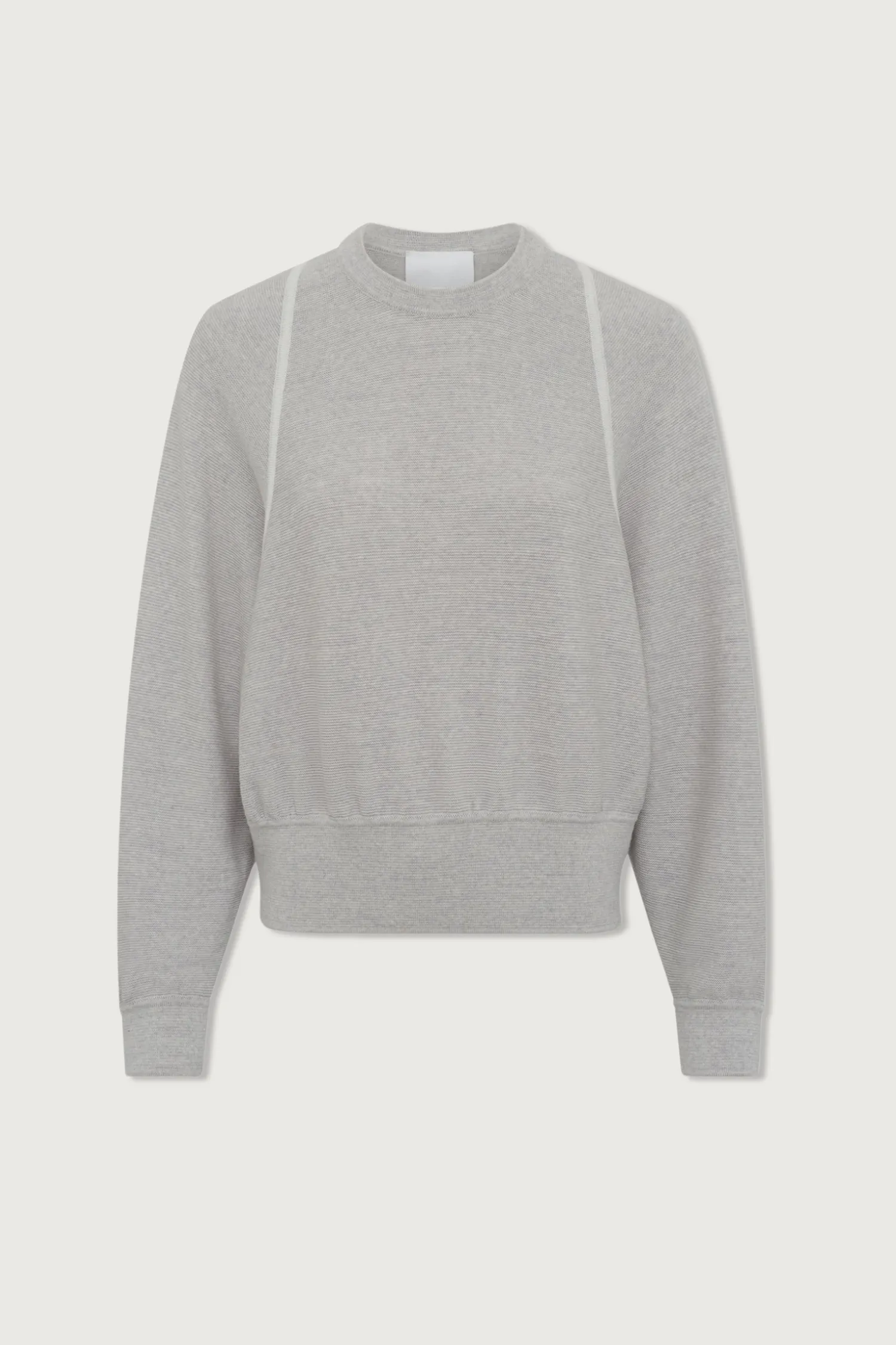 Jour Cropped Oversized Sweater Pearl Grey