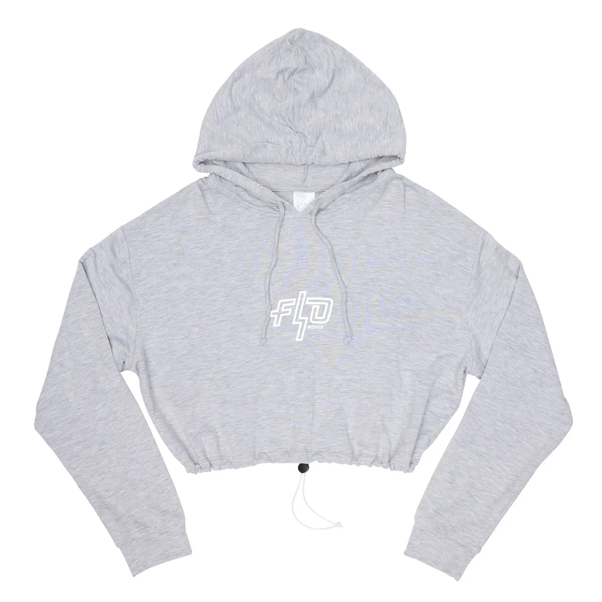 Justine Drawstring Hem Hoodie in Grey Marle