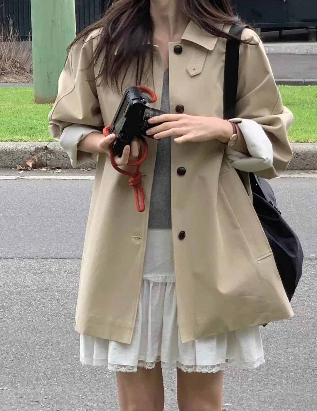 KALIN SHORT TRENCH BEIGE
