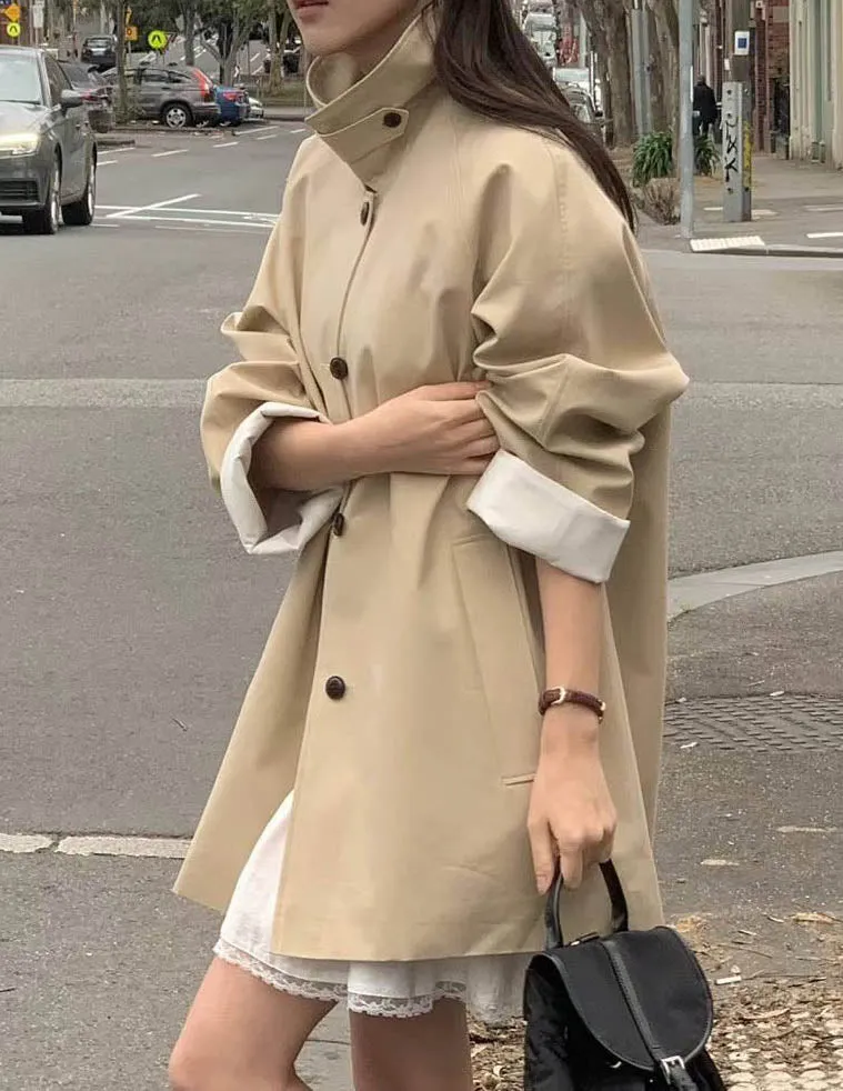 KALIN SHORT TRENCH BEIGE