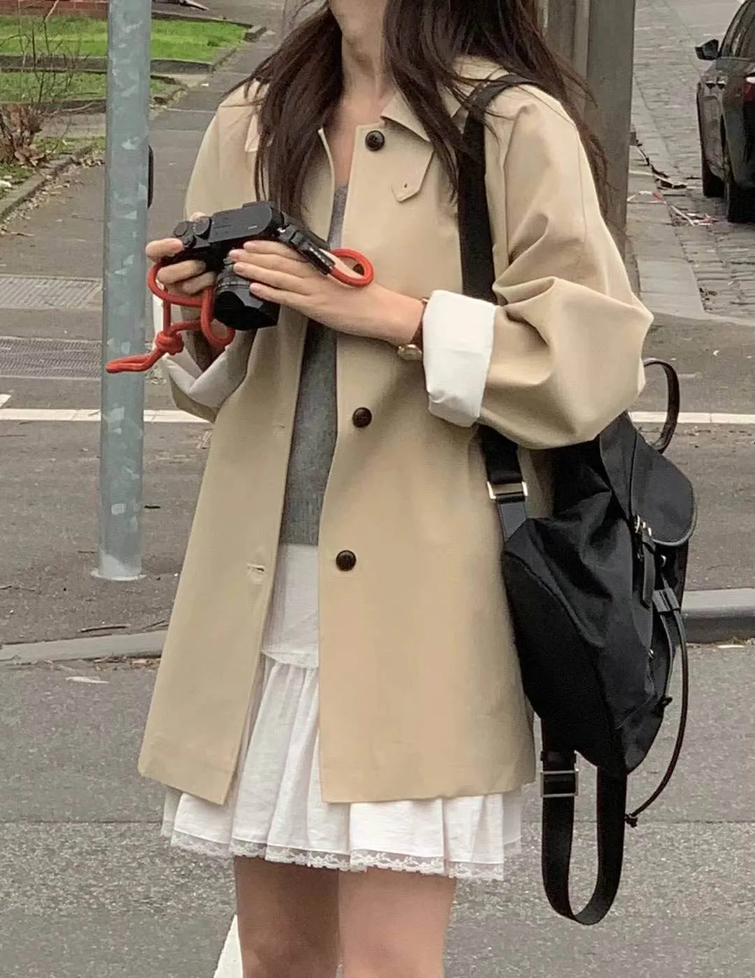 KALIN SHORT TRENCH BEIGE
