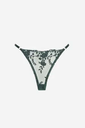 Kat The Label Nicolette Thong Emerald