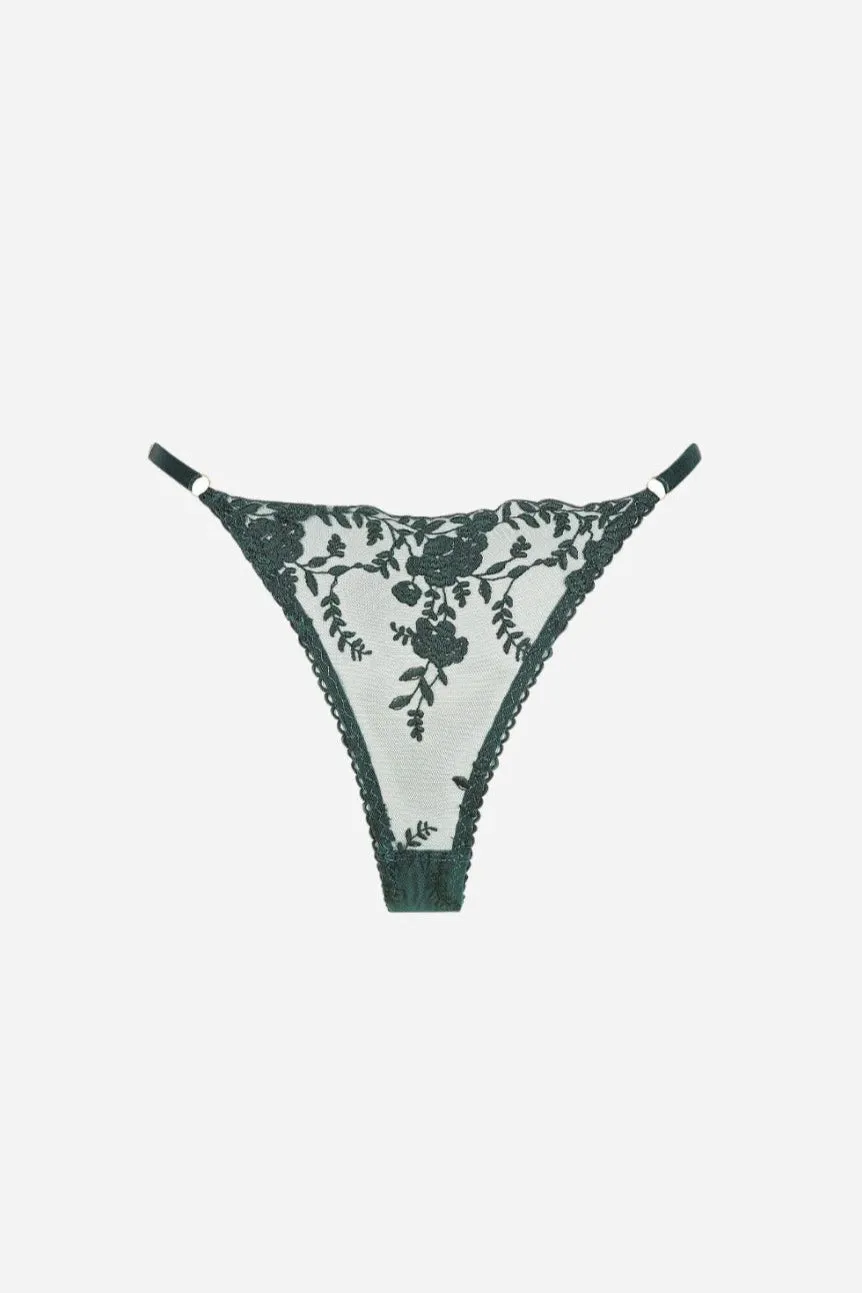 Kat The Label Nicolette Thong Emerald