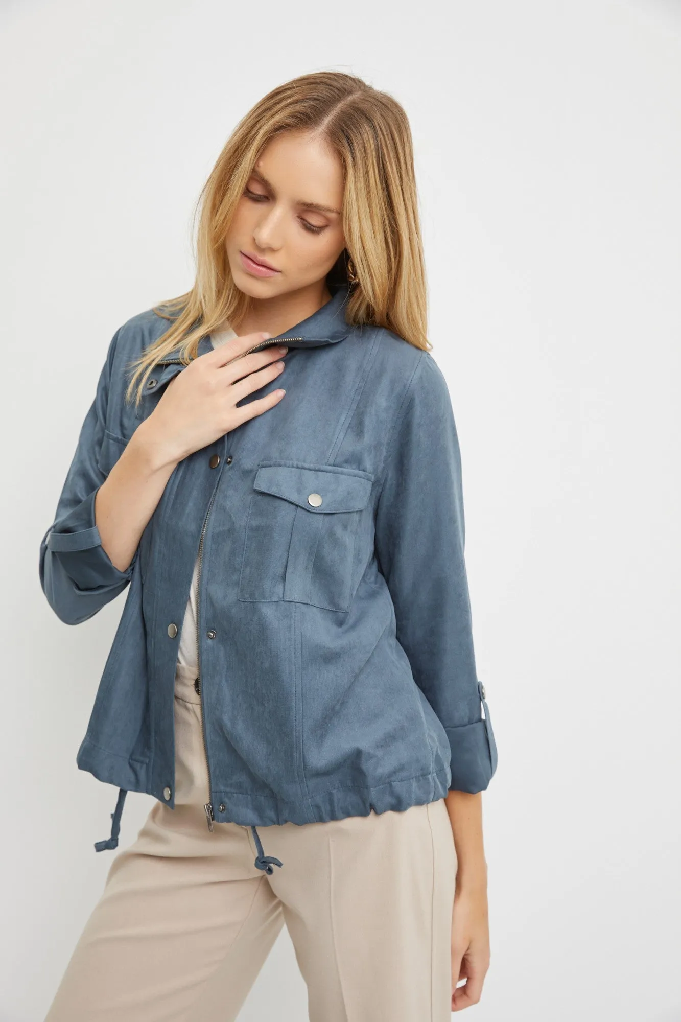 Kelly Cropped Utility Jacket