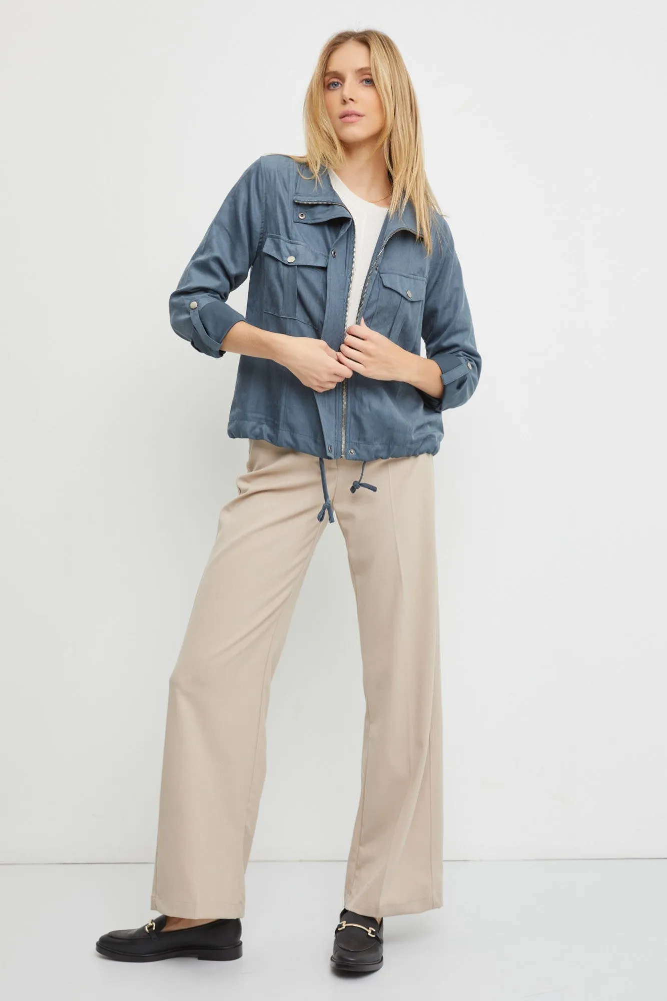 Kelly Cropped Utility Jacket