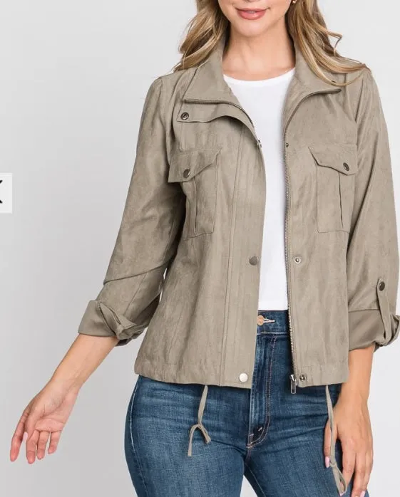 Kelly Cropped Utility Jacket