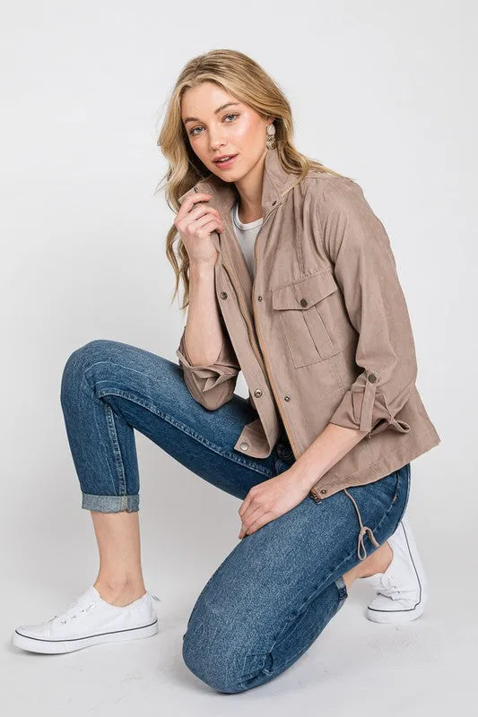 Kelly Cropped Utility Jacket