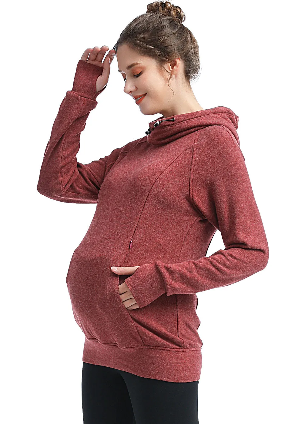 Kimi   Kai Maternity "Posie" Active Nursing Hoodie