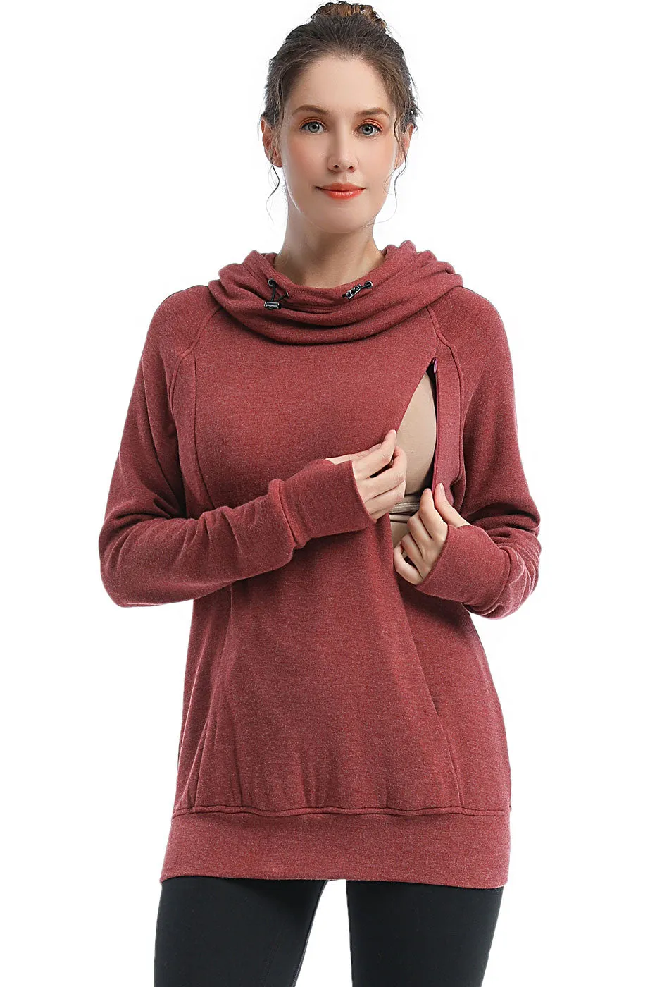 Kimi   Kai Maternity "Posie" Active Nursing Hoodie