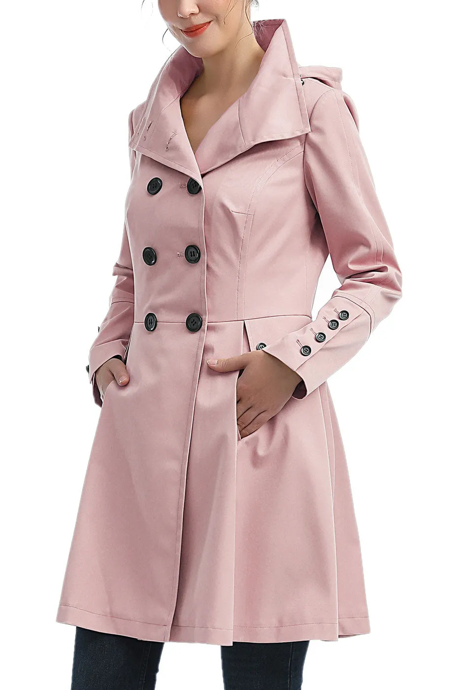 Kimi   Kai Women's "Ellie" Waterproof Trench Coat