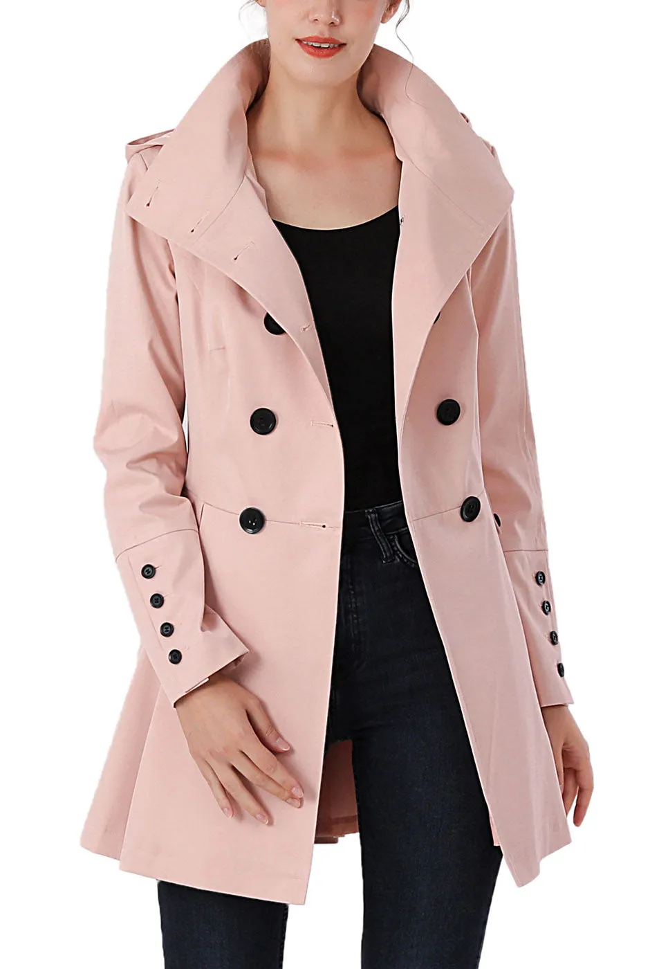 Kimi   Kai Women's "Ellie" Waterproof Trench Coat