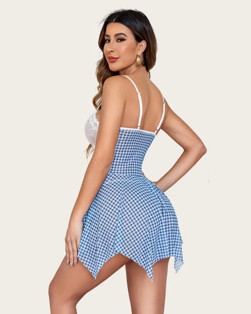Lace Babydoll Sleepwear Outfits Plus Size Lingeries