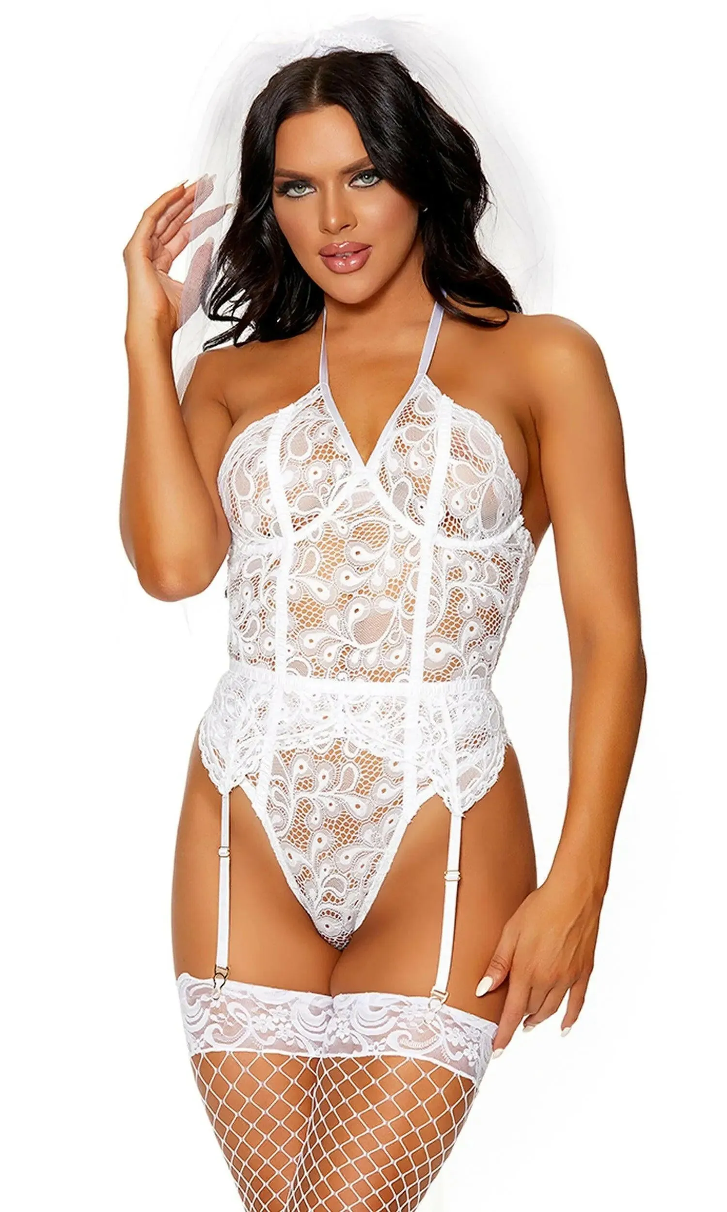 Lace Have a Good Time Teddy Set