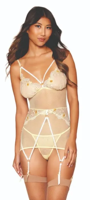 Lace 'n Mesh Magic Chemise Lingerie Set