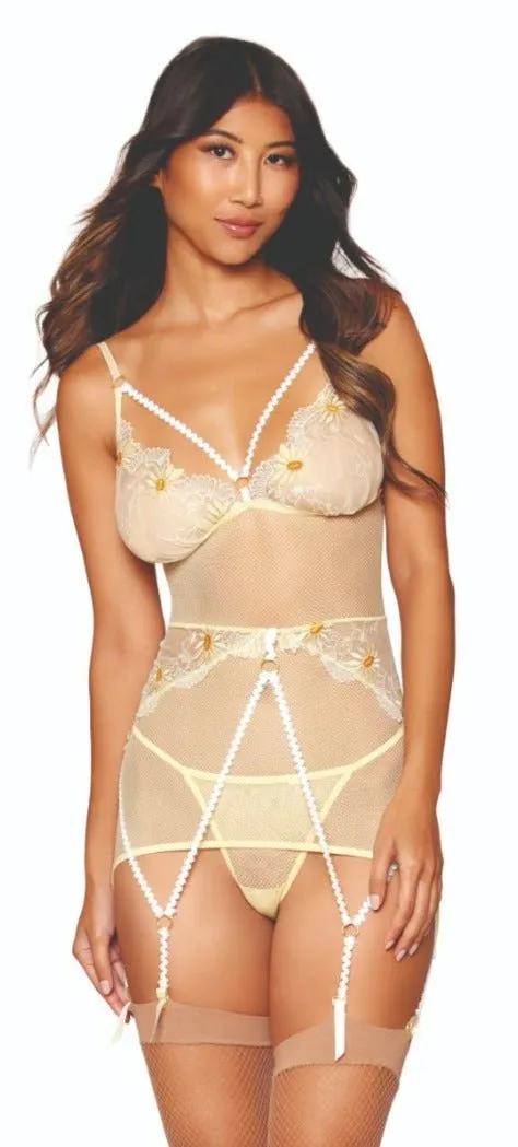 Lace 'n Mesh Magic Chemise Lingerie Set