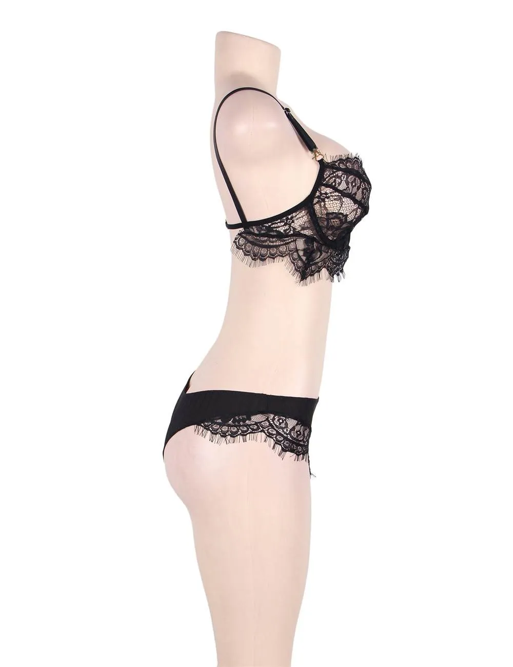Lace Temptation 2pcs Bralette Lingerie Egypt Set