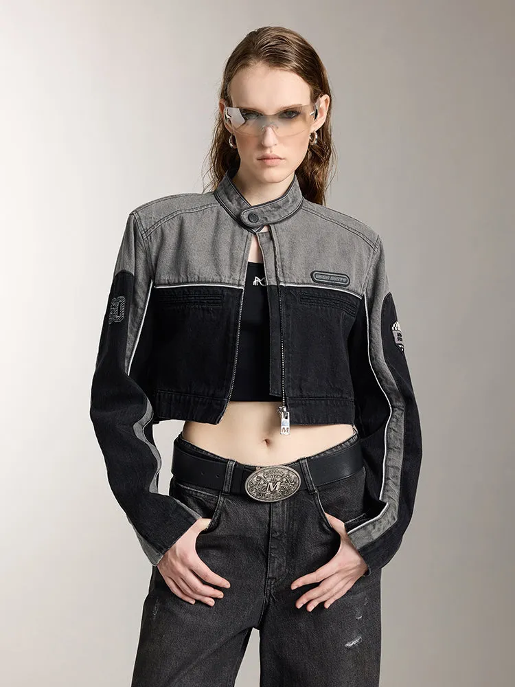 Lapel Denim Jacket