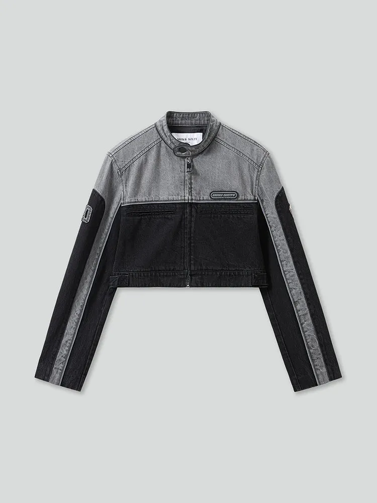 Lapel Denim Jacket