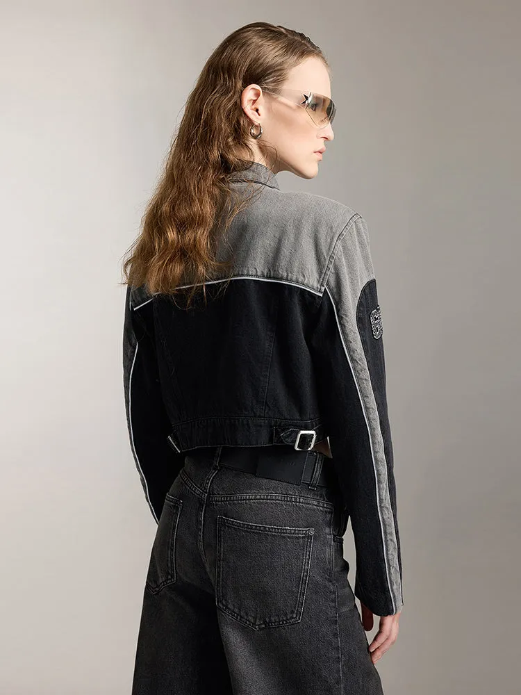 Lapel Denim Jacket