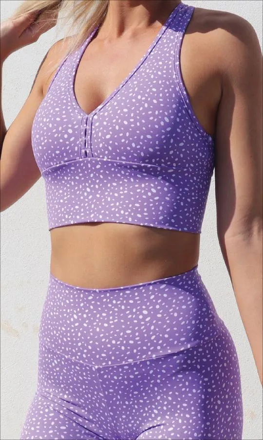 Lavender Star Dust Body Luxe Racer Back Bra