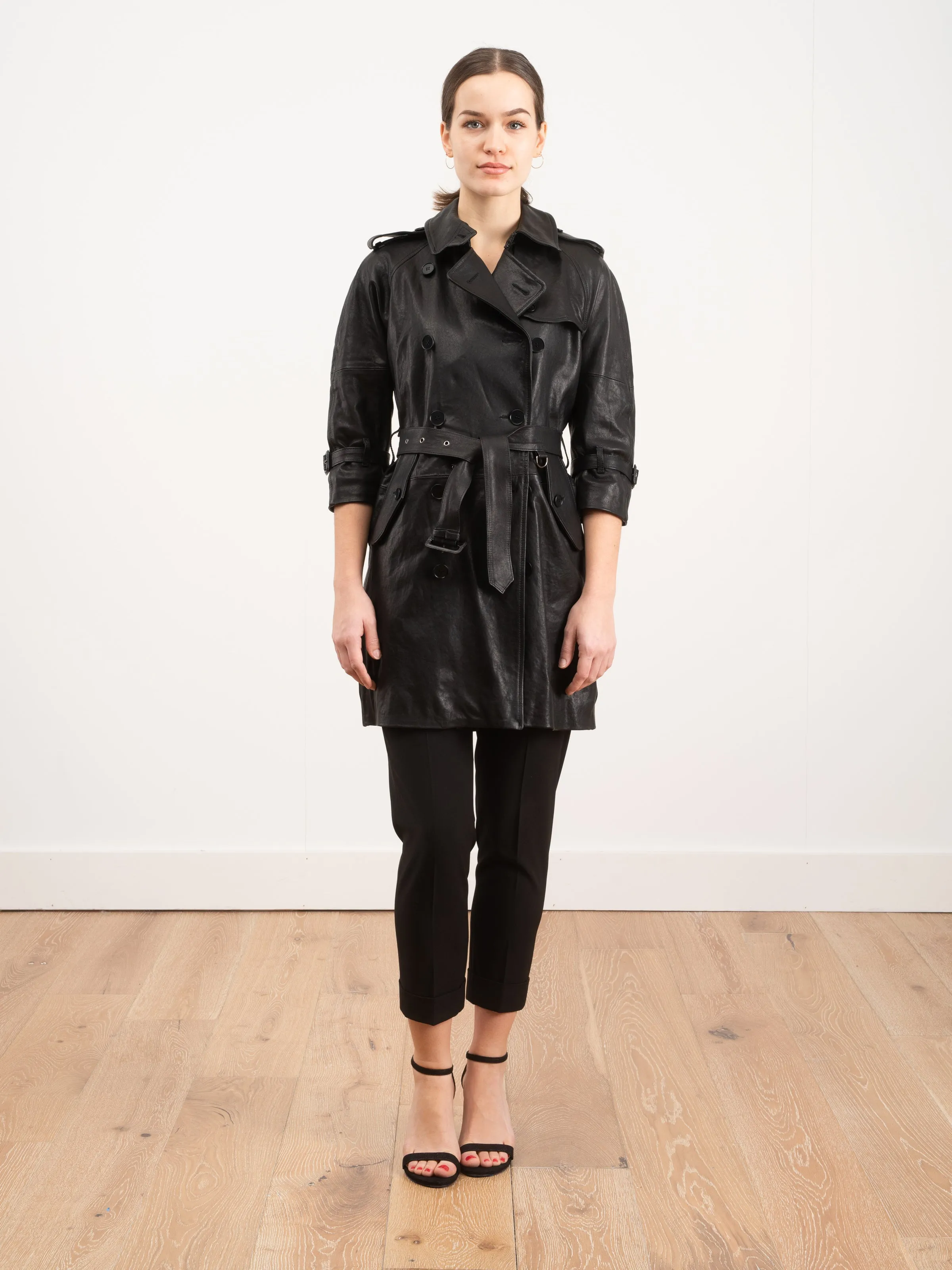 leather trench