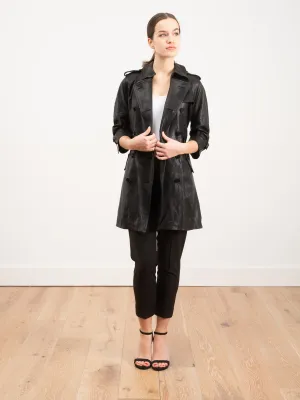 leather trench