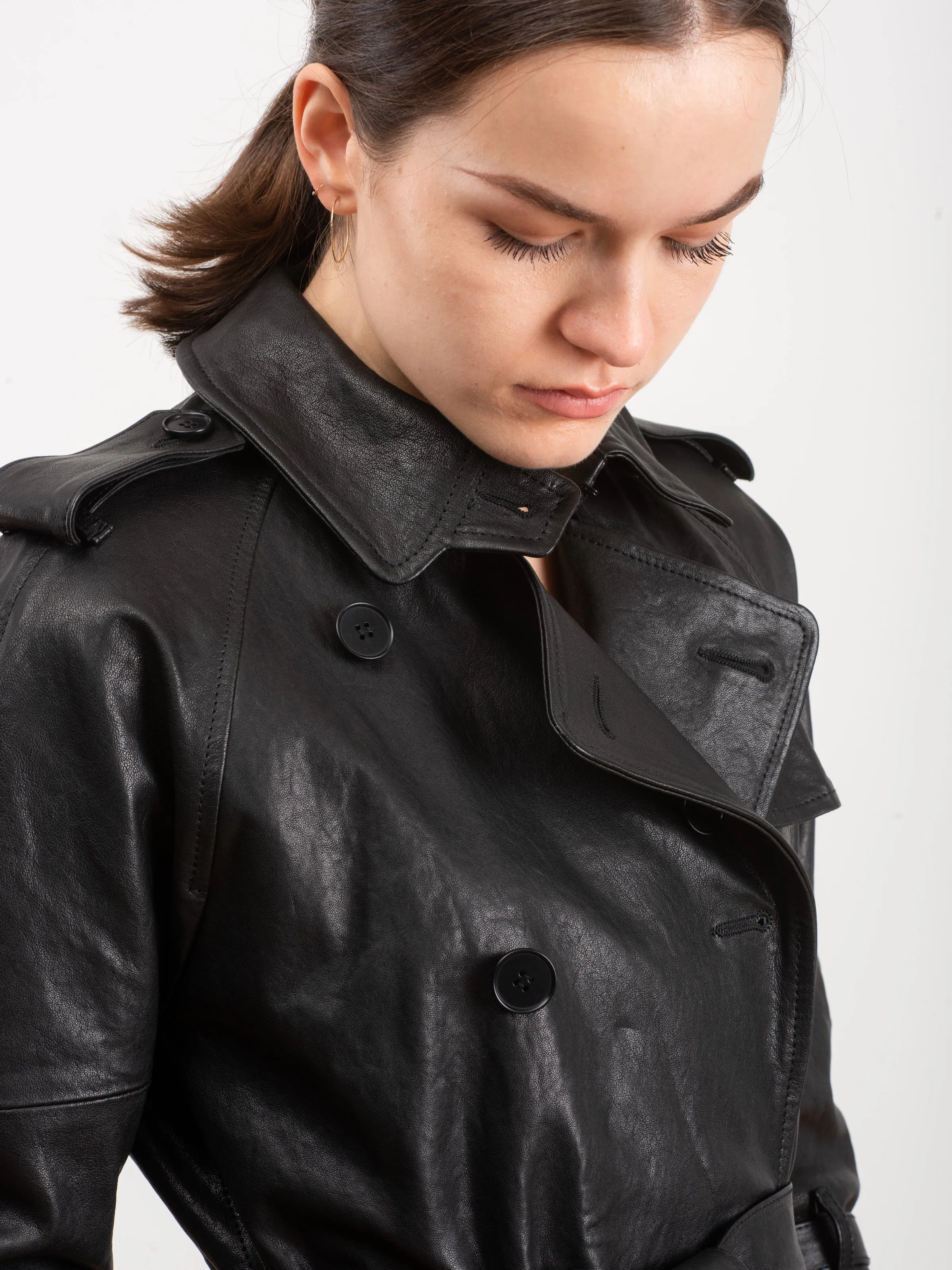 leather trench