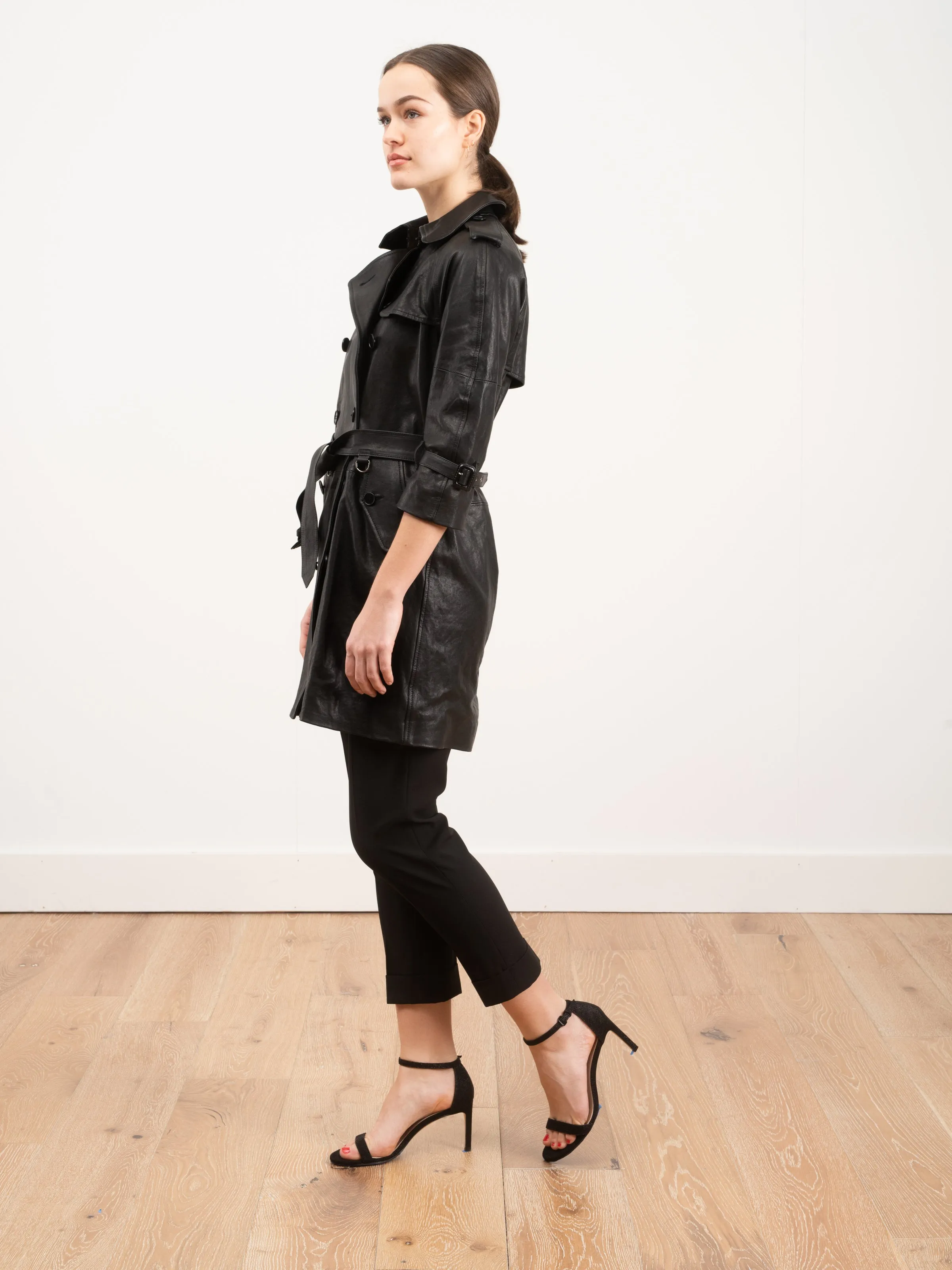 leather trench