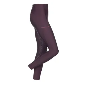 LeMieux Summer Active Wear Pull On Breeches Aubergine