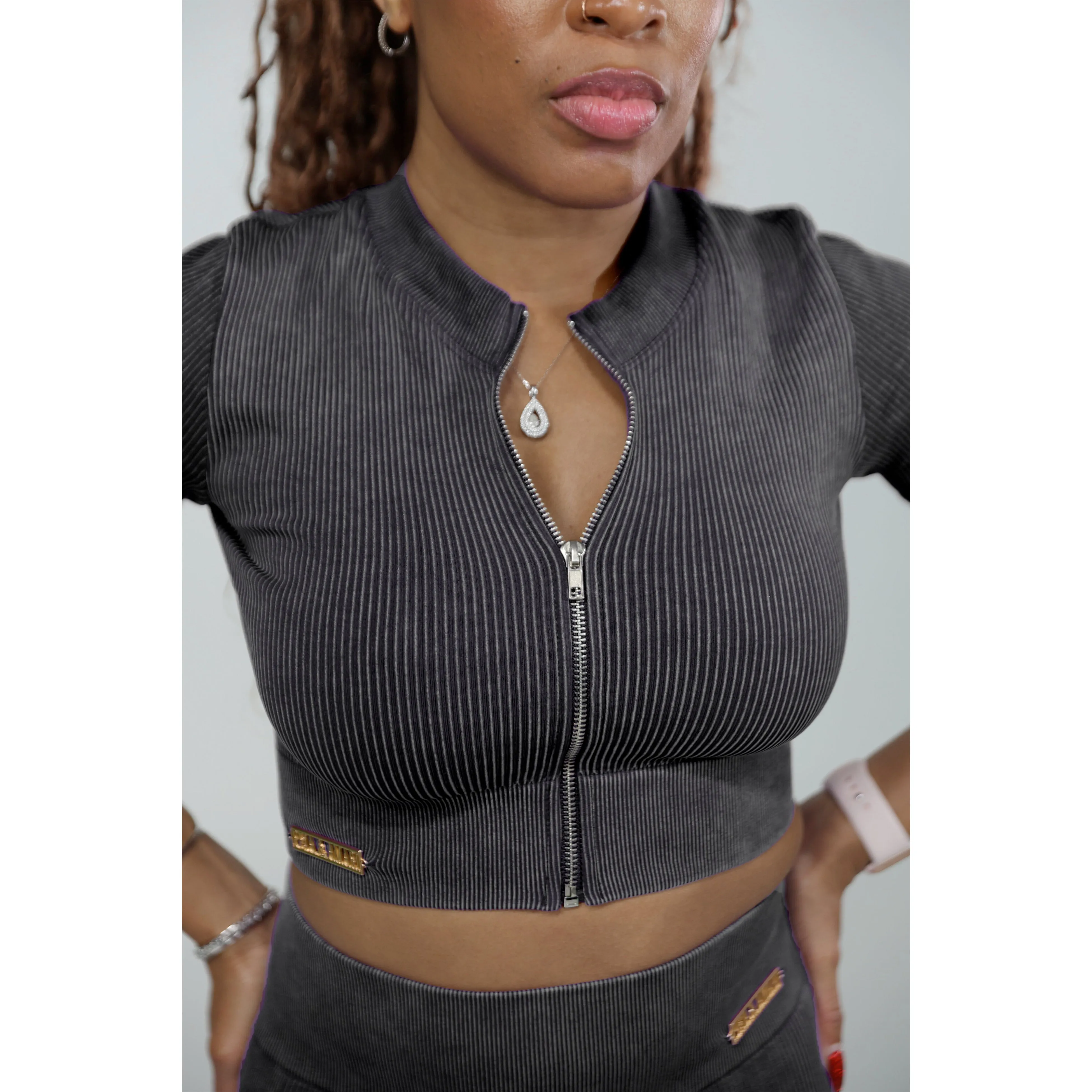 Lifestyle Active Wear Short Sleeve Top - Black
