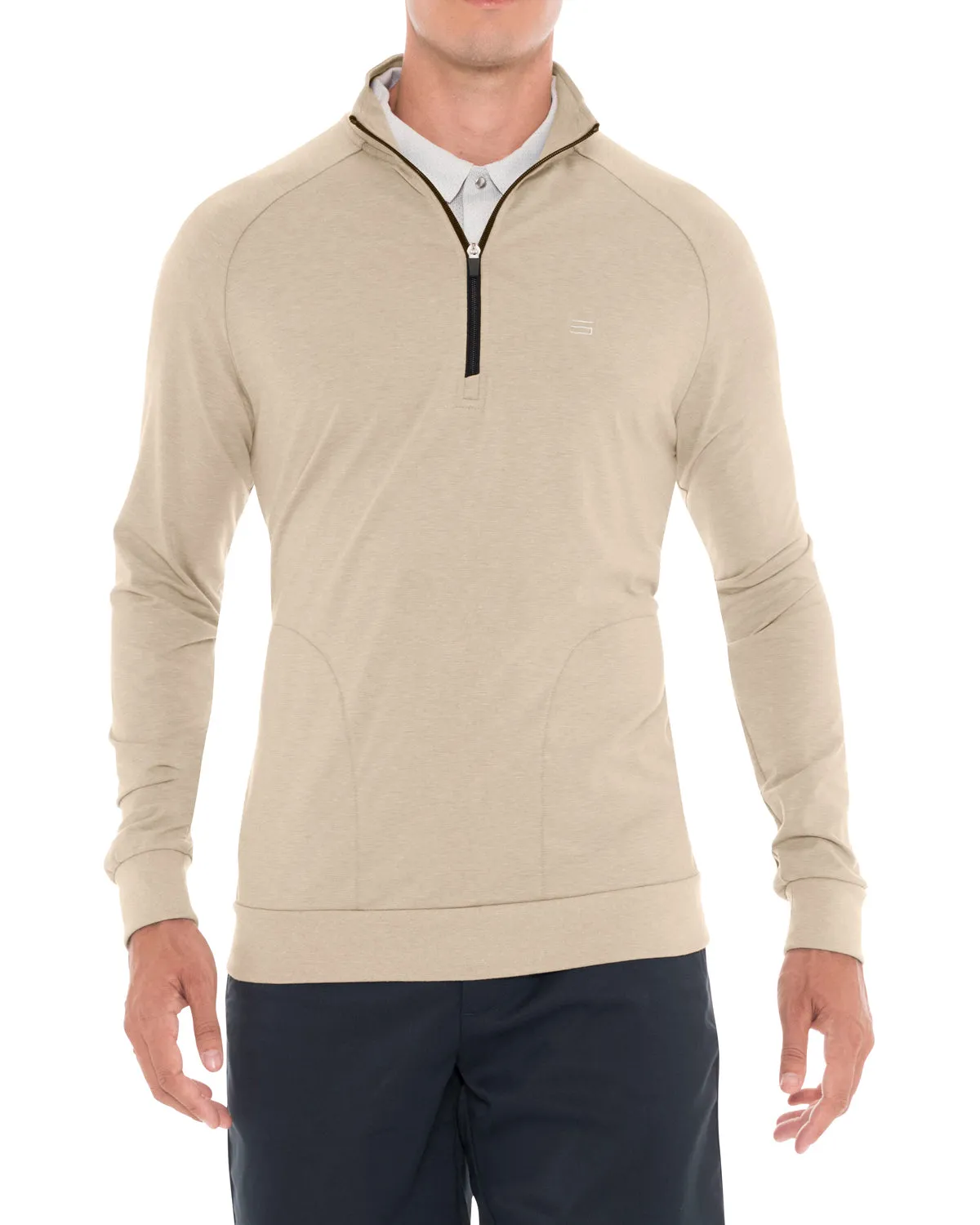 Lightweight Dry-Fit Half-Zip Raglan Pullover
