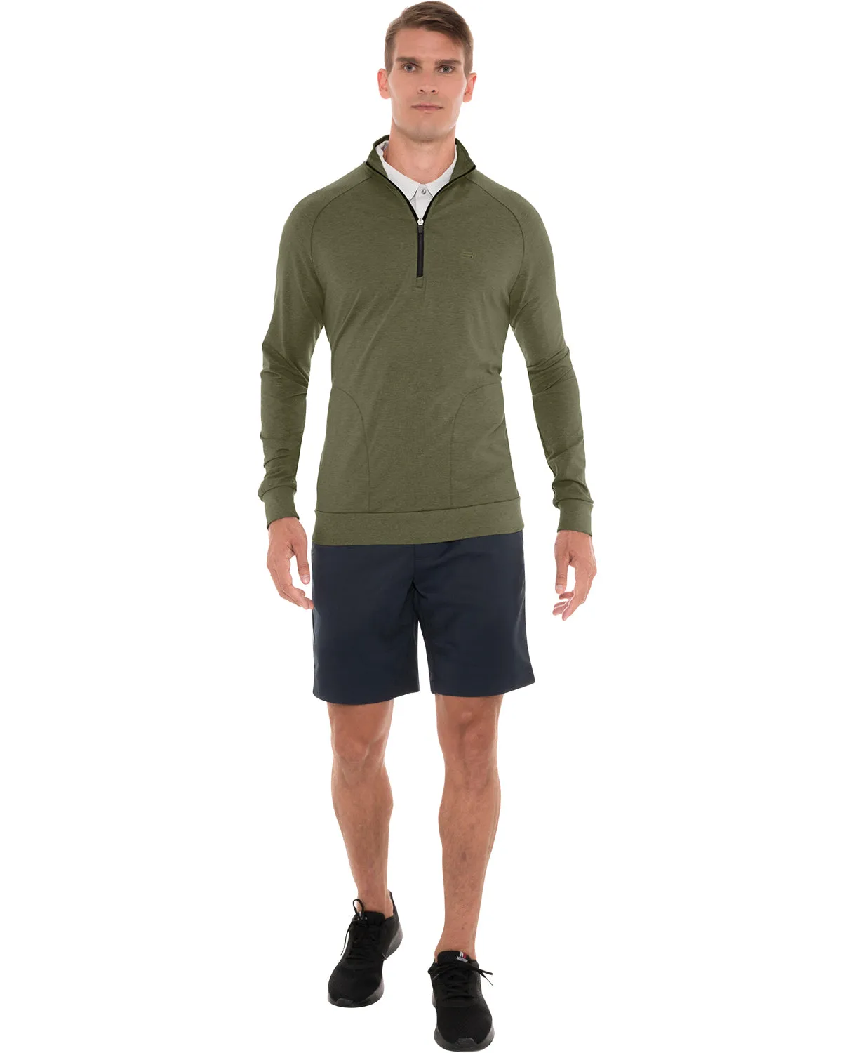 Lightweight Dry-Fit Half-Zip Raglan Pullover