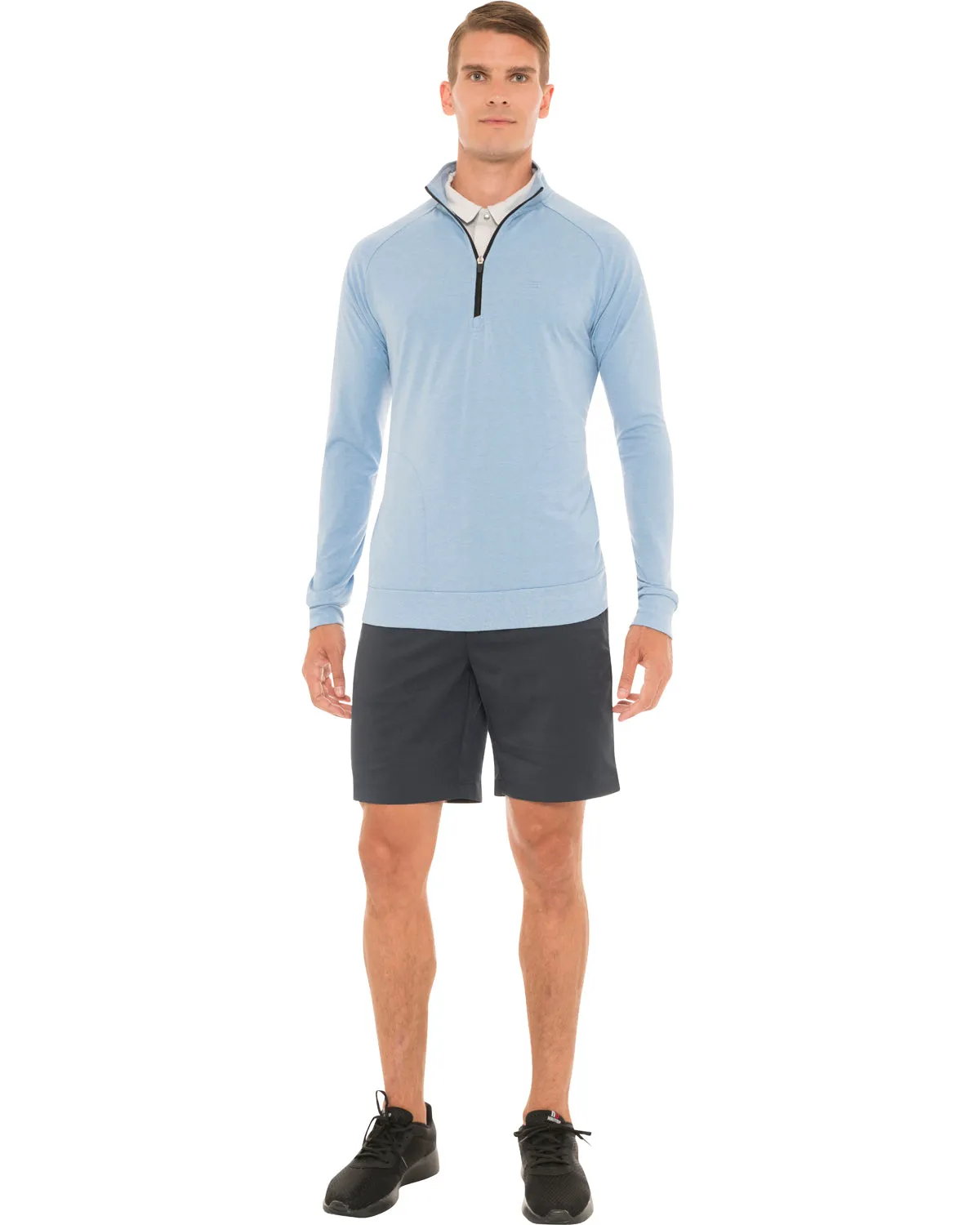 Lightweight Dry-Fit Half-Zip Raglan Pullover