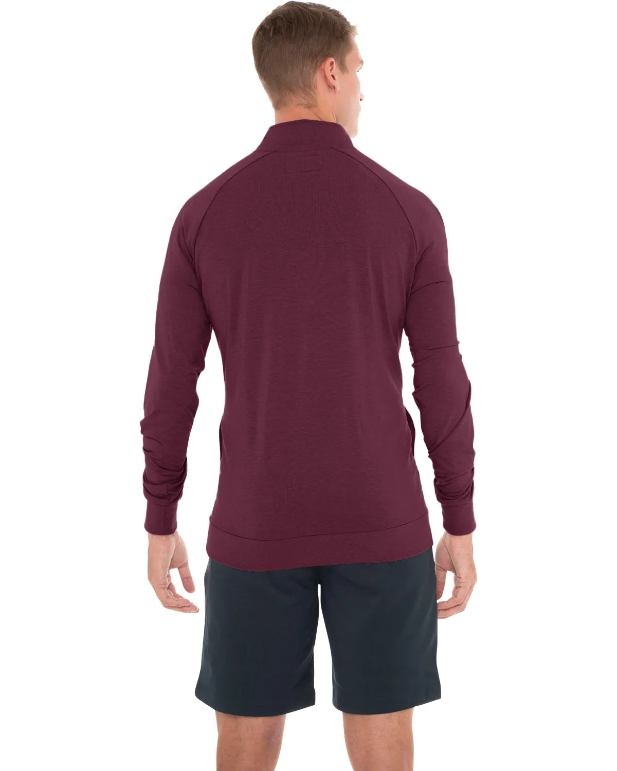 Lightweight Dry-Fit Half-Zip Raglan Pullover