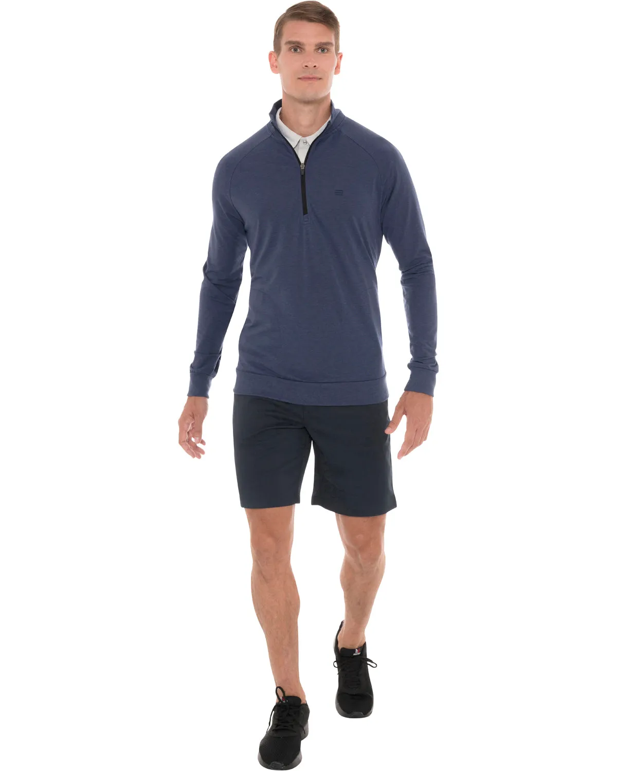 Lightweight Dry-Fit Half-Zip Raglan Pullover