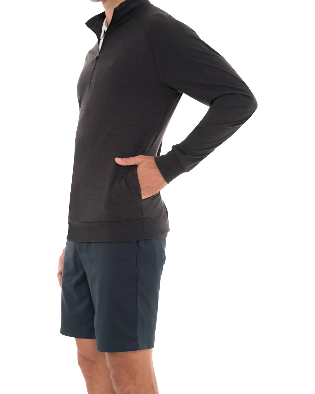 Lightweight Dry-Fit Half-Zip Raglan Pullover