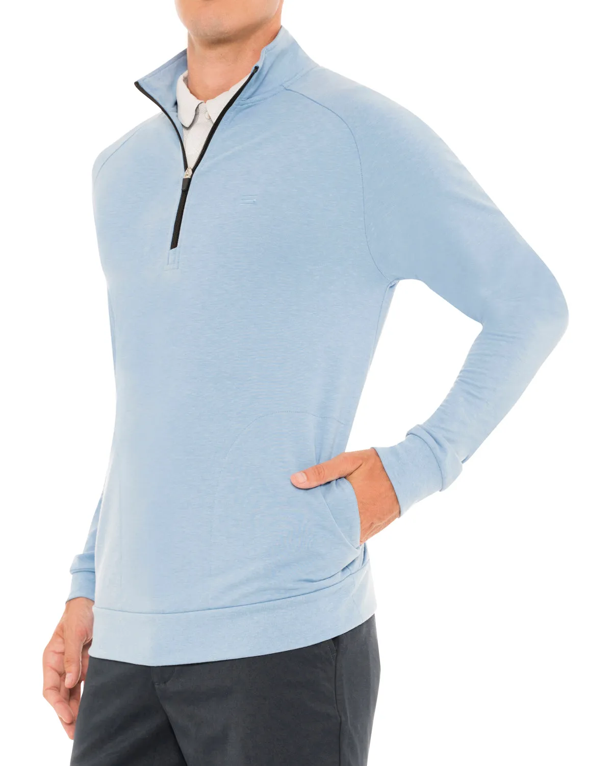 Lightweight Dry-Fit Half-Zip Raglan Pullover