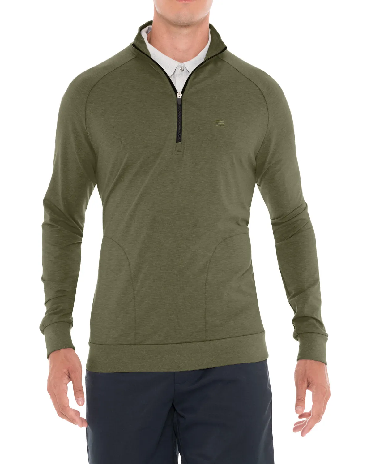 Lightweight Dry-Fit Half-Zip Raglan Pullover